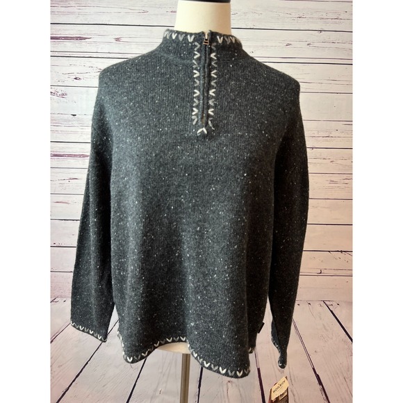 Woolrich Sweater Wool Knit XLP XL Petite Grandpa NWT Chunky Knit‎ Aztec Womens - Picture 1 of 11